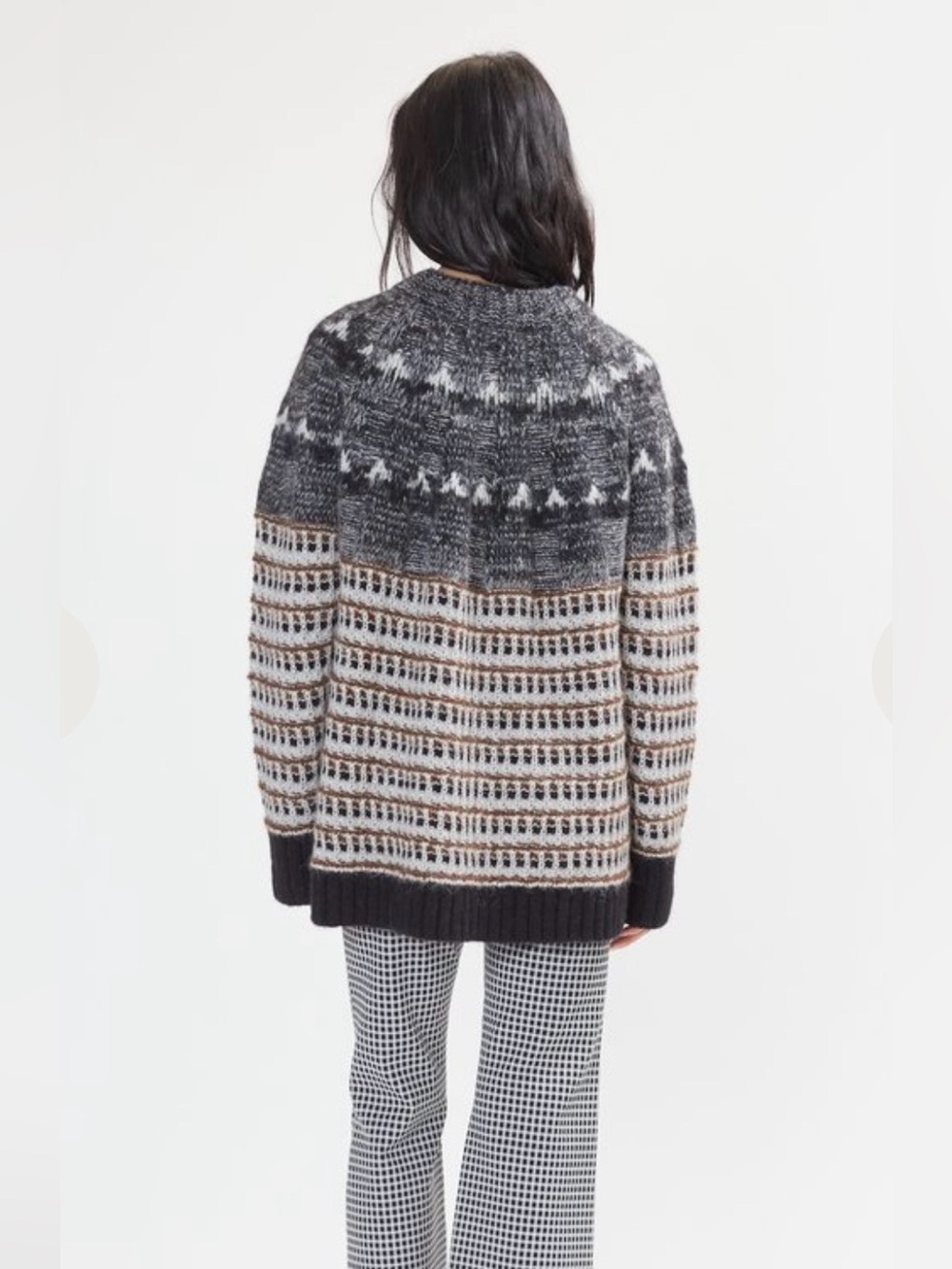 Rachel Comey Bernardo Alpaca Blend Sweater Oversized Long Knit Size Medium - Picture 2 of 8